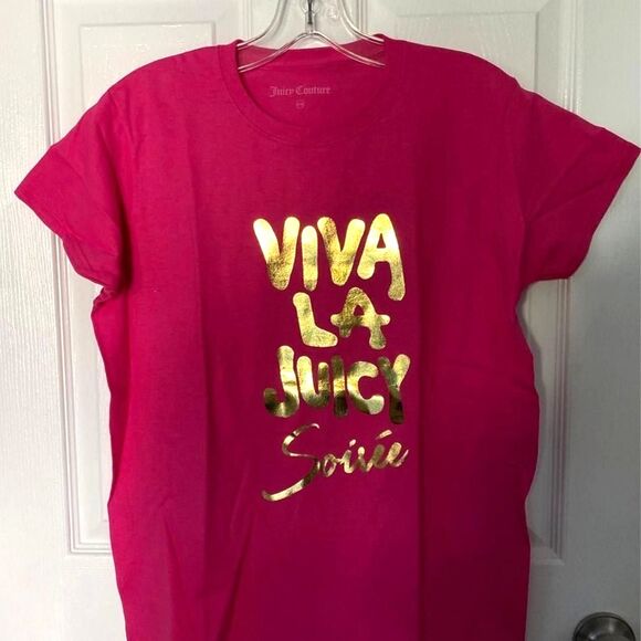 Juicy Couture Tops - Juicy-couture Women's Hot Pink T-shirt. Size S/M